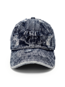 Distressed Denim čapka bez výšivky - Čapkov.cz washed kšiltovka-Hat-Capkov-Capkov