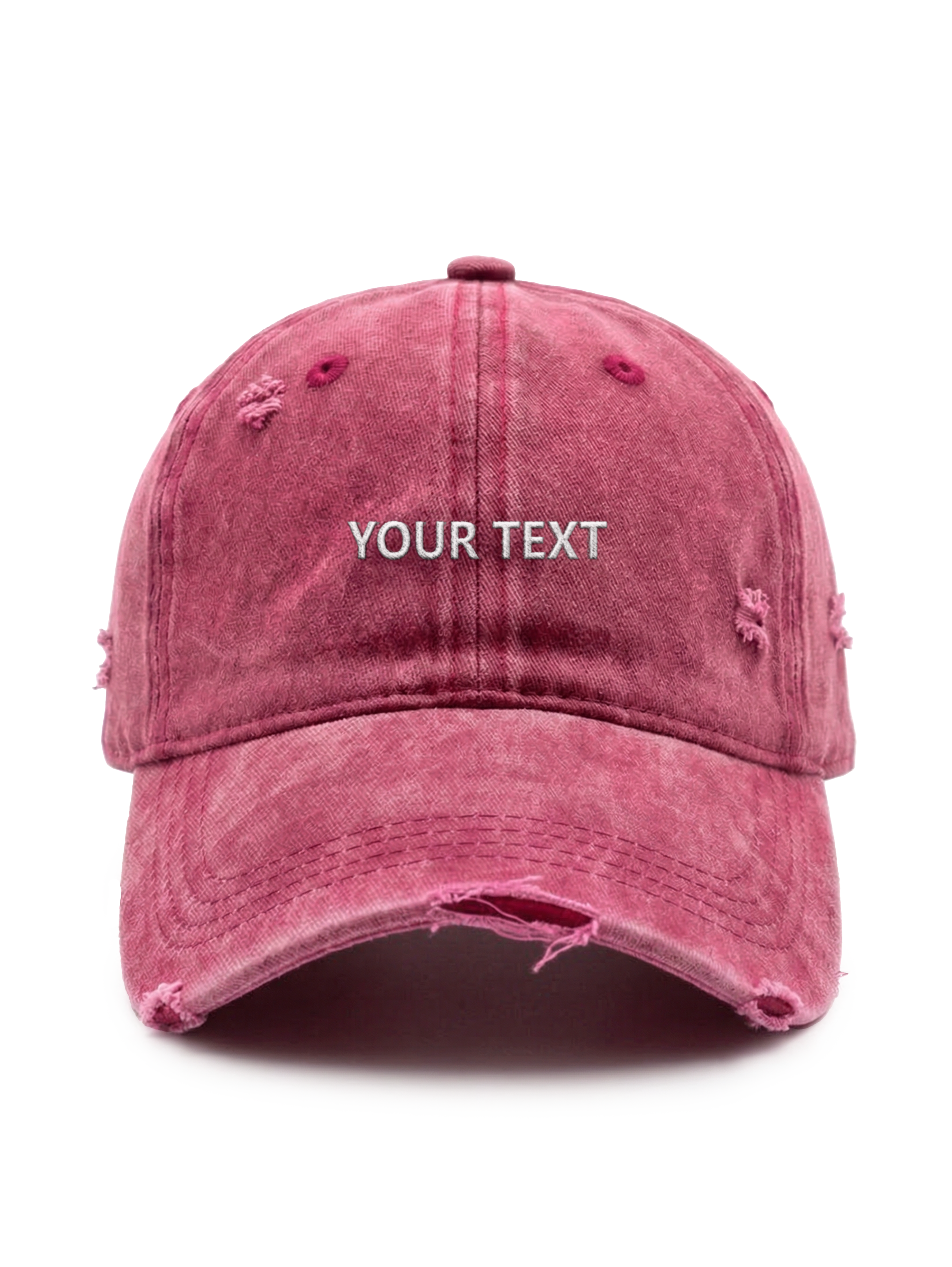 ✂️ Vlastní design čapky TEXTOVÝ - Čapkov.cz distressed kšiltovka