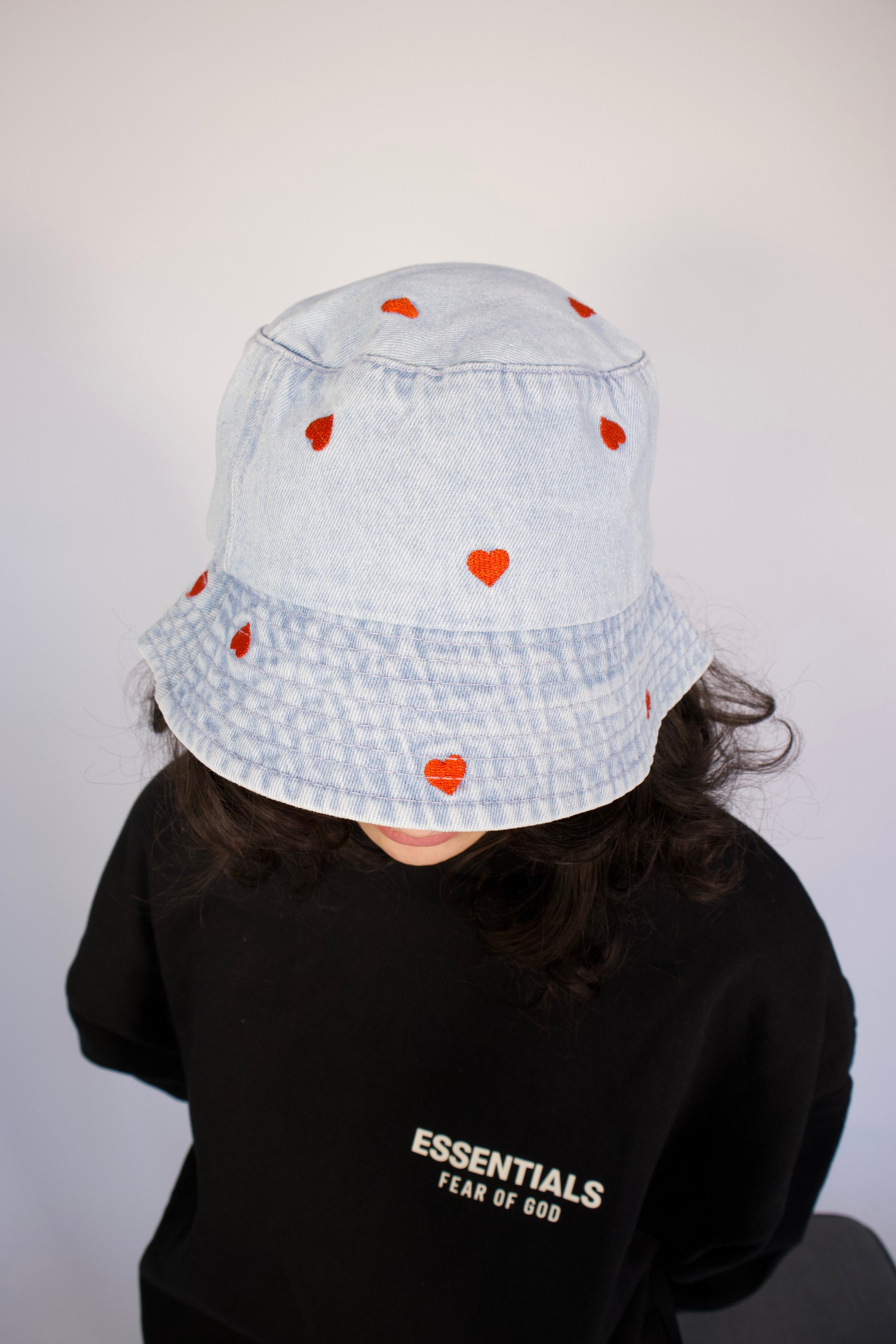 Bucket Hat srdíčka - Čapkov.cz klobouček-Hat-Capkov-Capkov