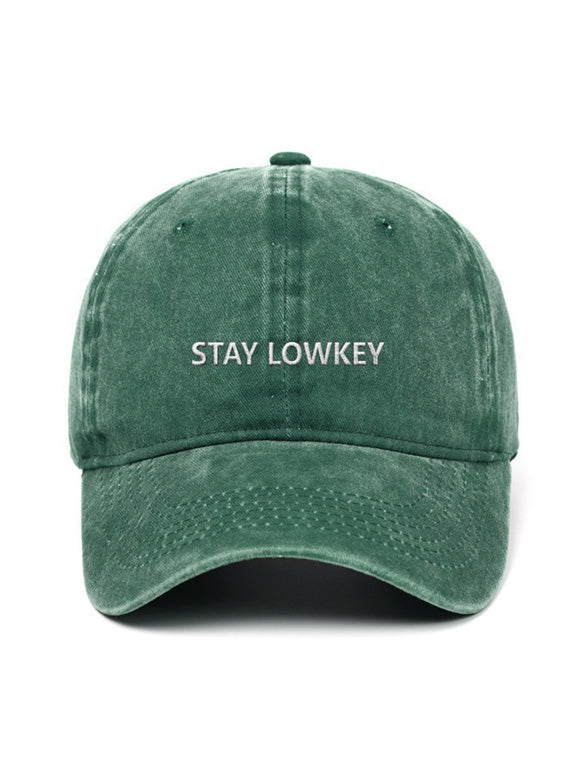 STAY LOWKEY - Čapkov.cz washed kšiltovka – washed 10