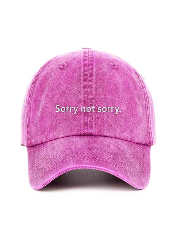 Sorry not sorry. - Čapkov.cz washed kšiltovka-Hat-Capkov-Capkov
