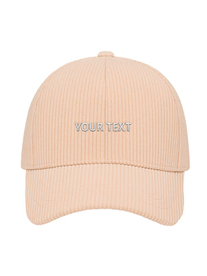 ✂️ Vlastní design čapky TEXTOVÝ - Čapkov.cz manšestrová kšiltovka-Hat-Capkov-Capkov