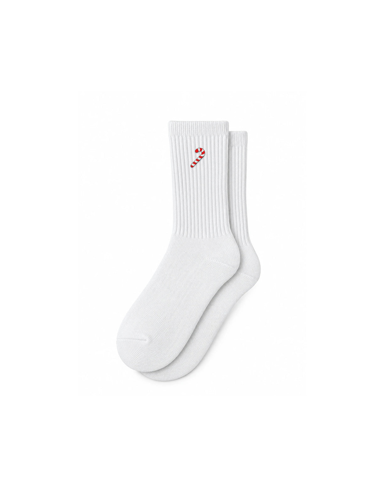 Capkov Embroidery Socks Candy Cane, Bílá