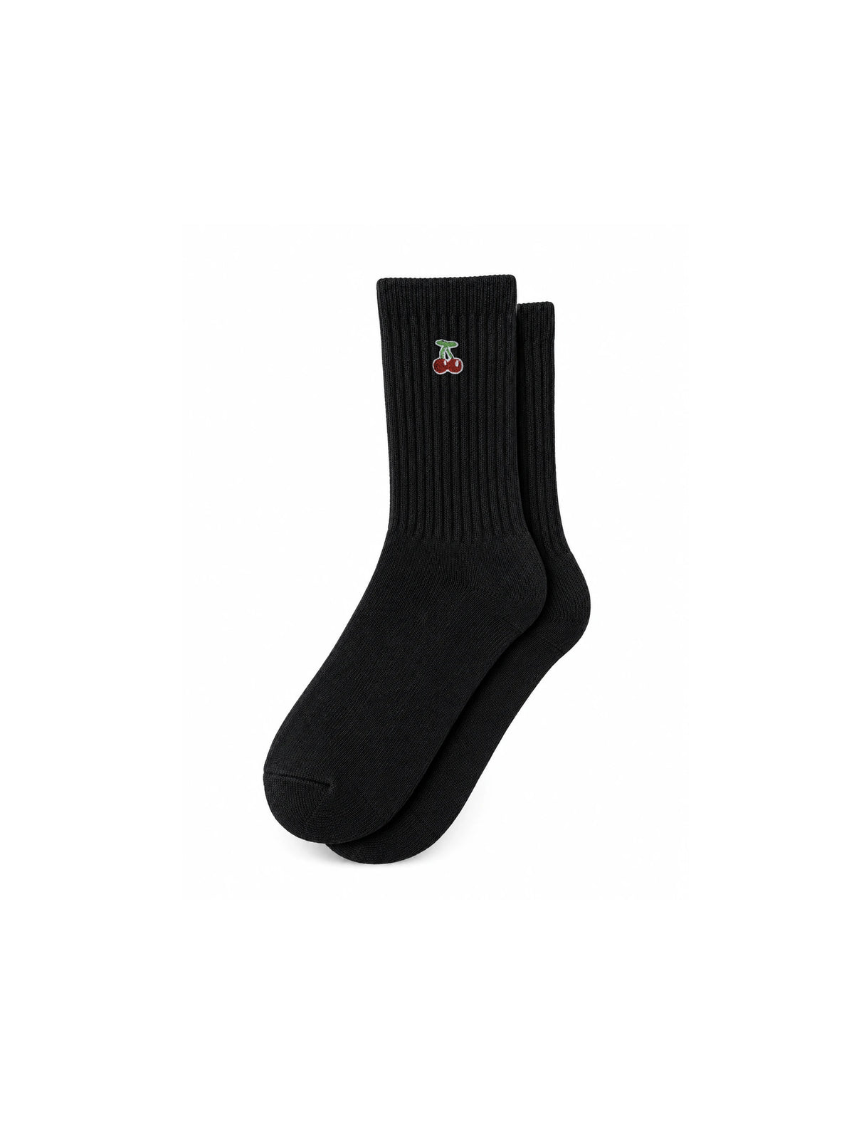 Capkov Embroidery Socks Cherries – Černá