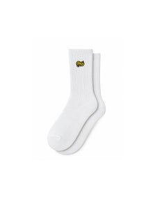 Capkov Embroidery Socks Smiley – Bílá