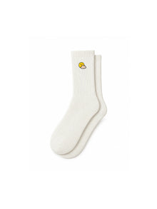 Capkov Embroidery Socks Sunny Cloud – Krémová