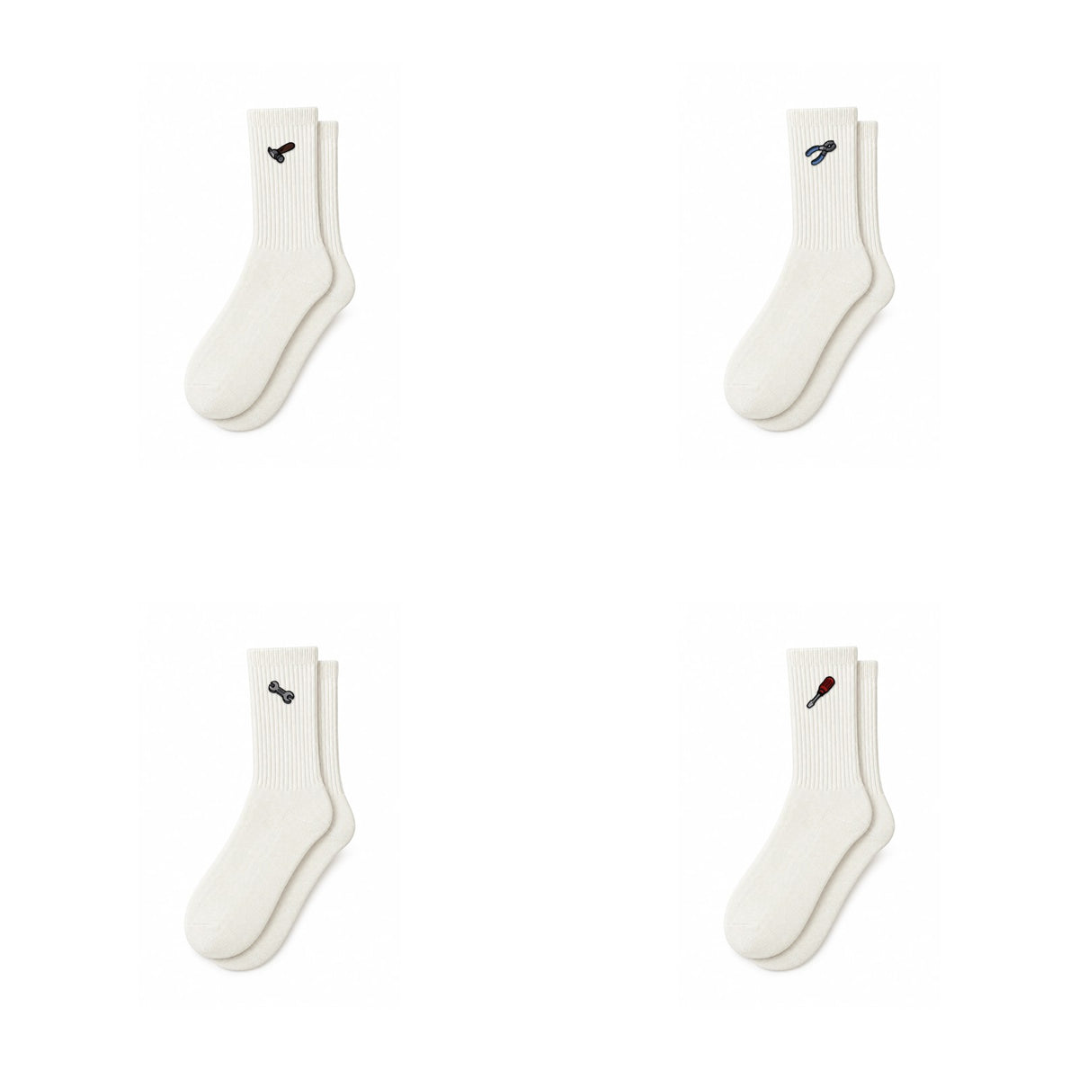 Capkov Embroidery Socks Tool Set, Krémová