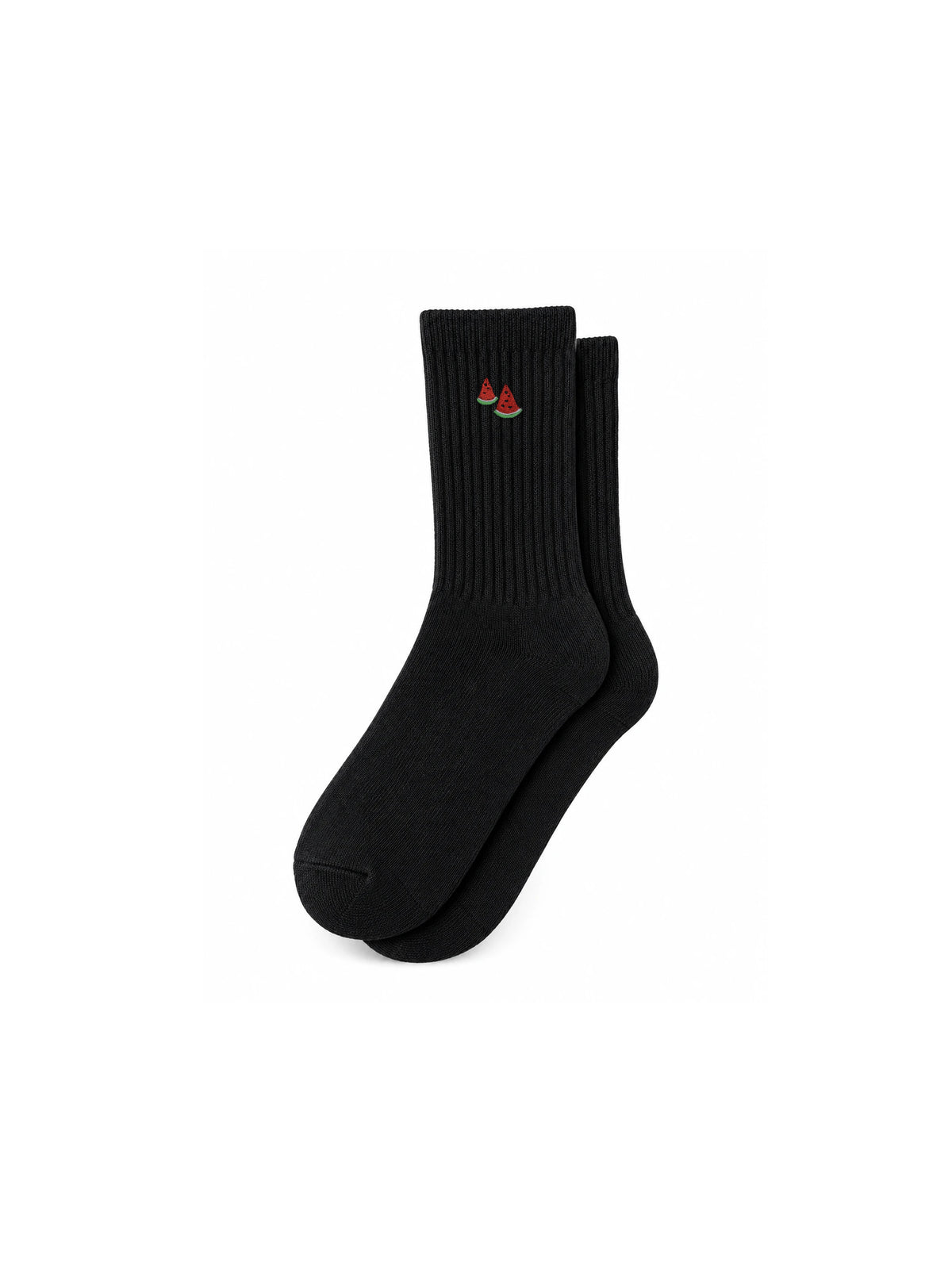 Capkov Embroidery Socks Watermelon – Černá