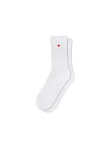 Capkov Embroidery Socks Heart-Socks-Capkov-Capkov
