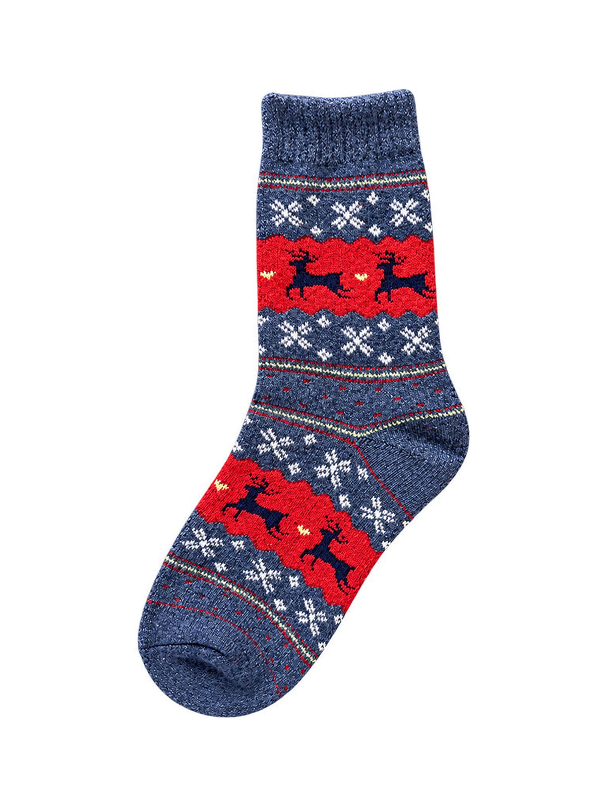Capkov Winter Socks Reindeer, ModrĂĄ â fotka 5 z 5
