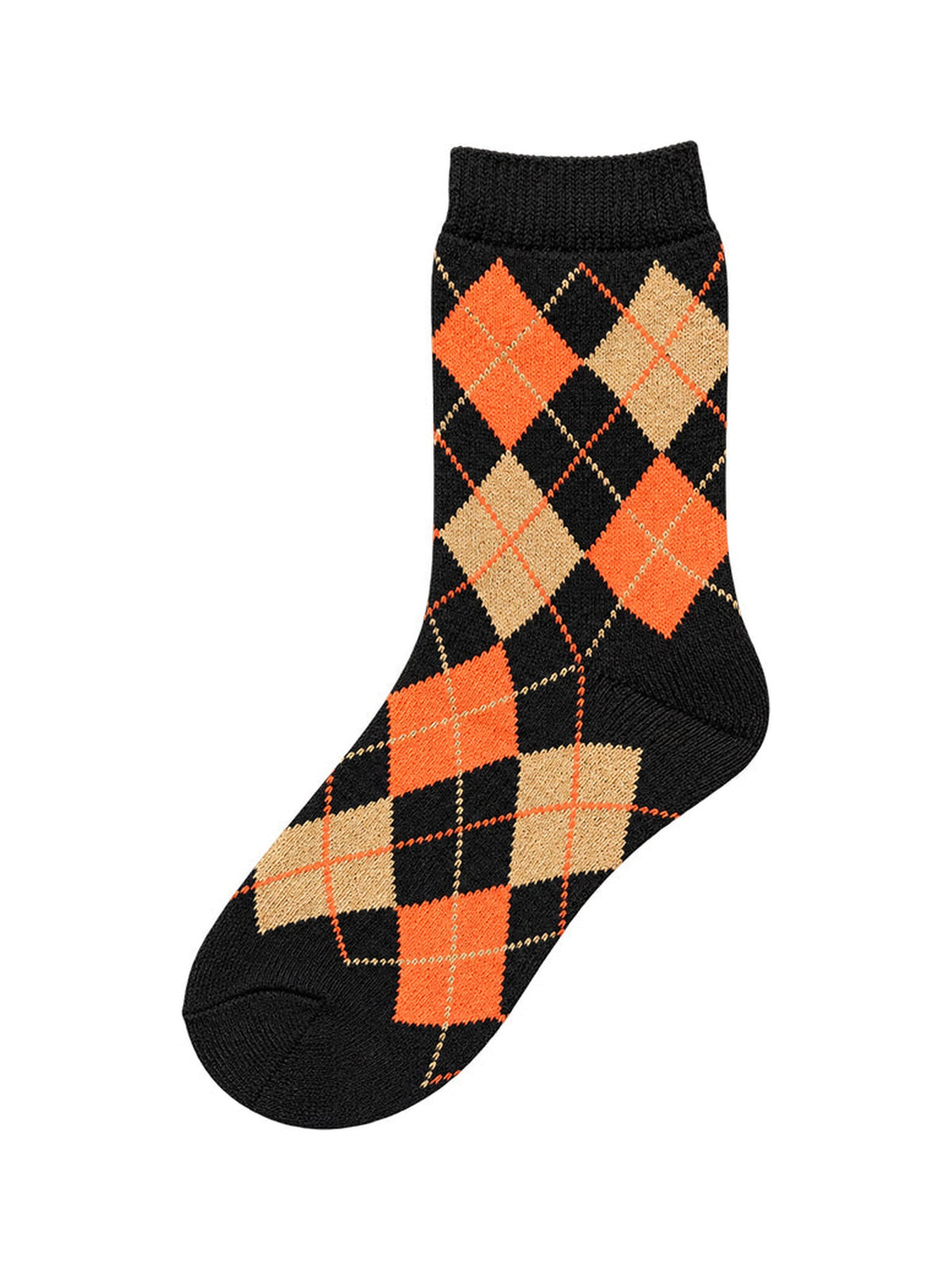 Capkov Winter Socks Argyle, Černá