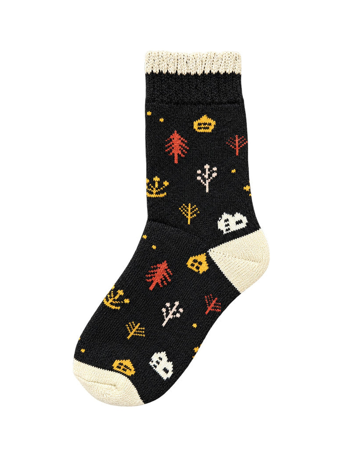 Capkov Winter Socks Forest, Černá