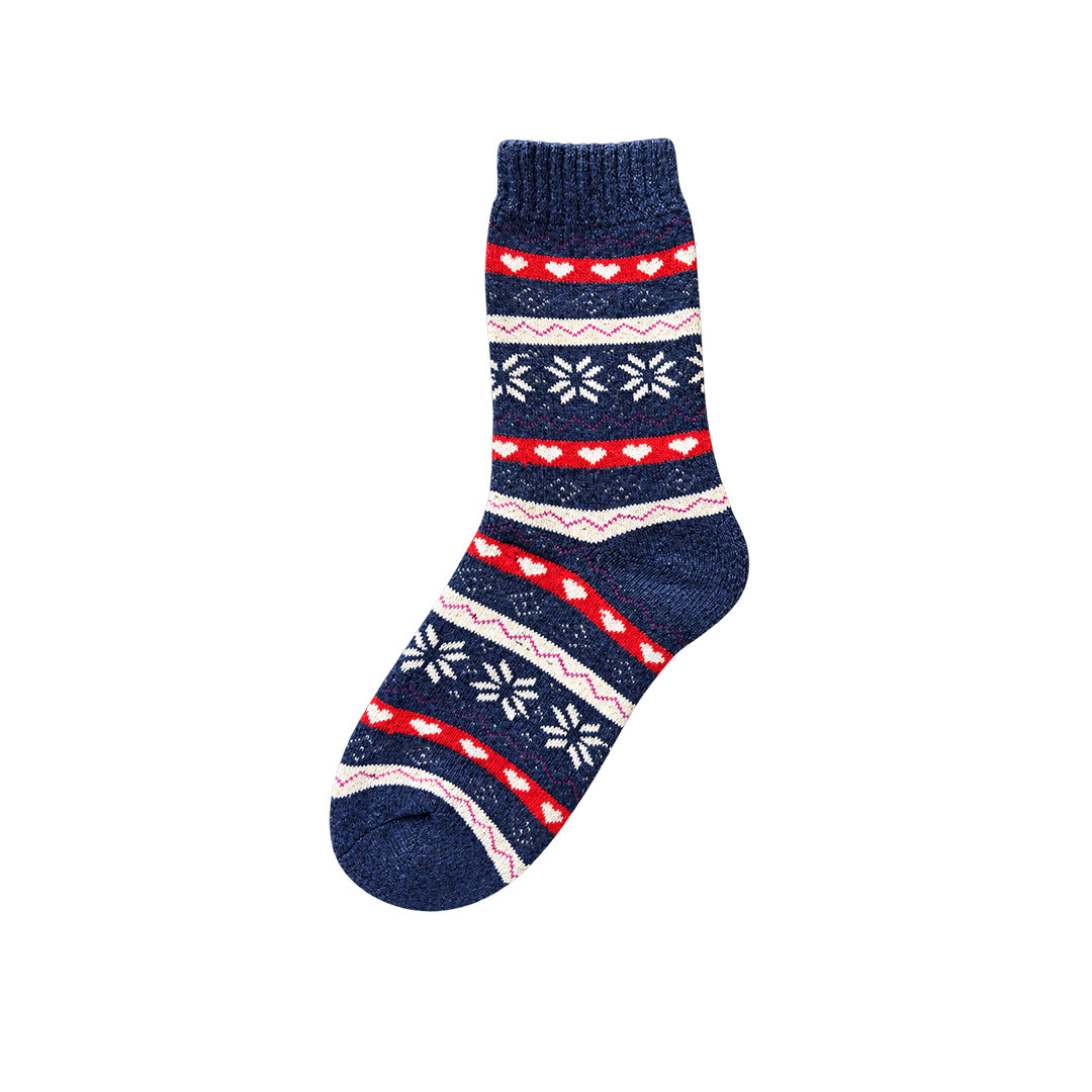 Capkov Winter Socks Hearts & Snowflakes, Modrá – fotka 2 z 5