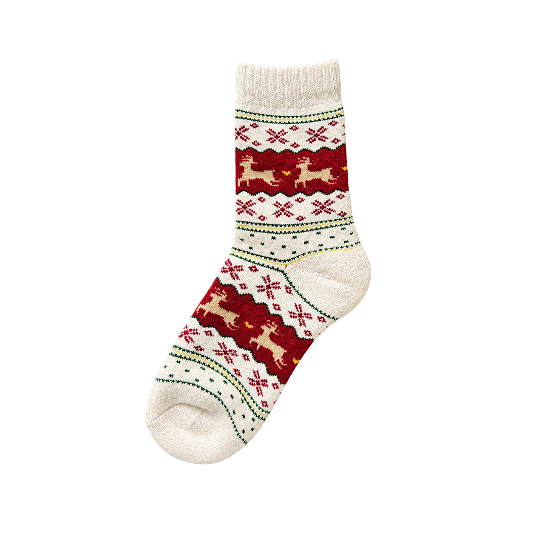 Capkov Winter Socks Reindeer, Bílá – fotka 4 z 5