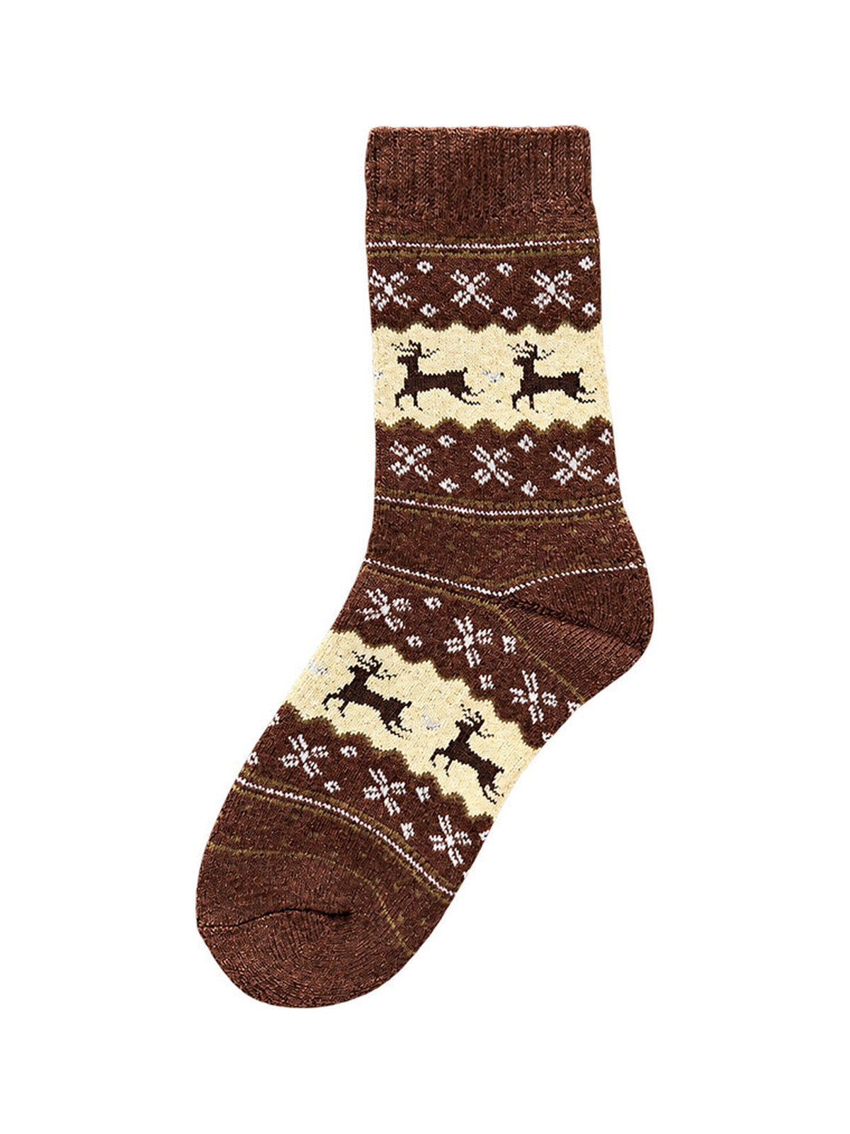 Capkov Winter Socks Reindeer, HnÄdĂĄ