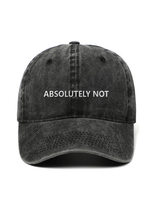 ABSOLUTELY NOT - Cap - Hat - Capkov - Capkov