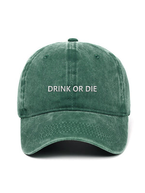 DRINK OR DIE - Čapkov.cz washed kšiltovka – washed 10