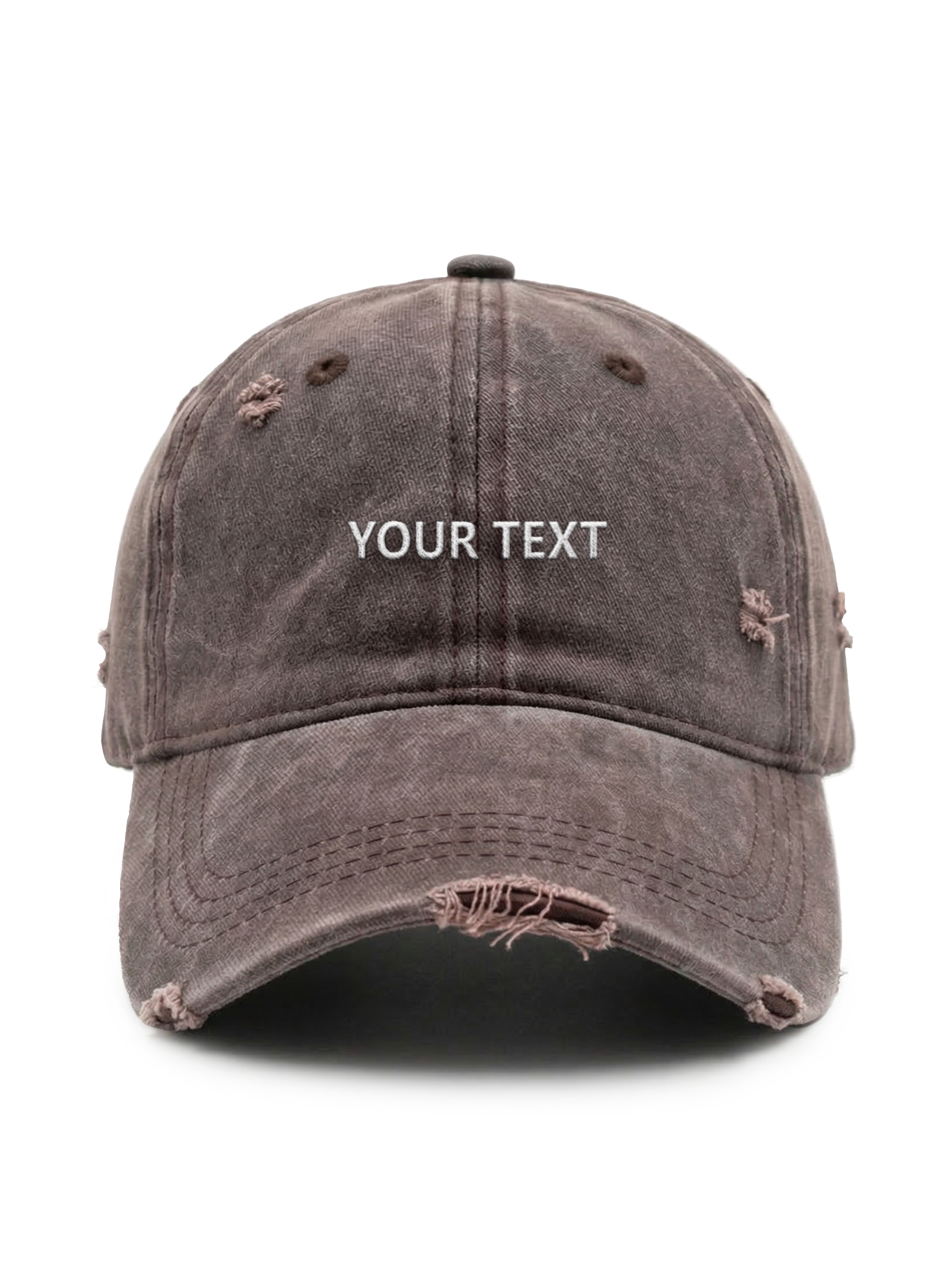 ✂️ Vlastní design čapky TEXTOVÝ - Čapkov.cz distressed kšiltovka