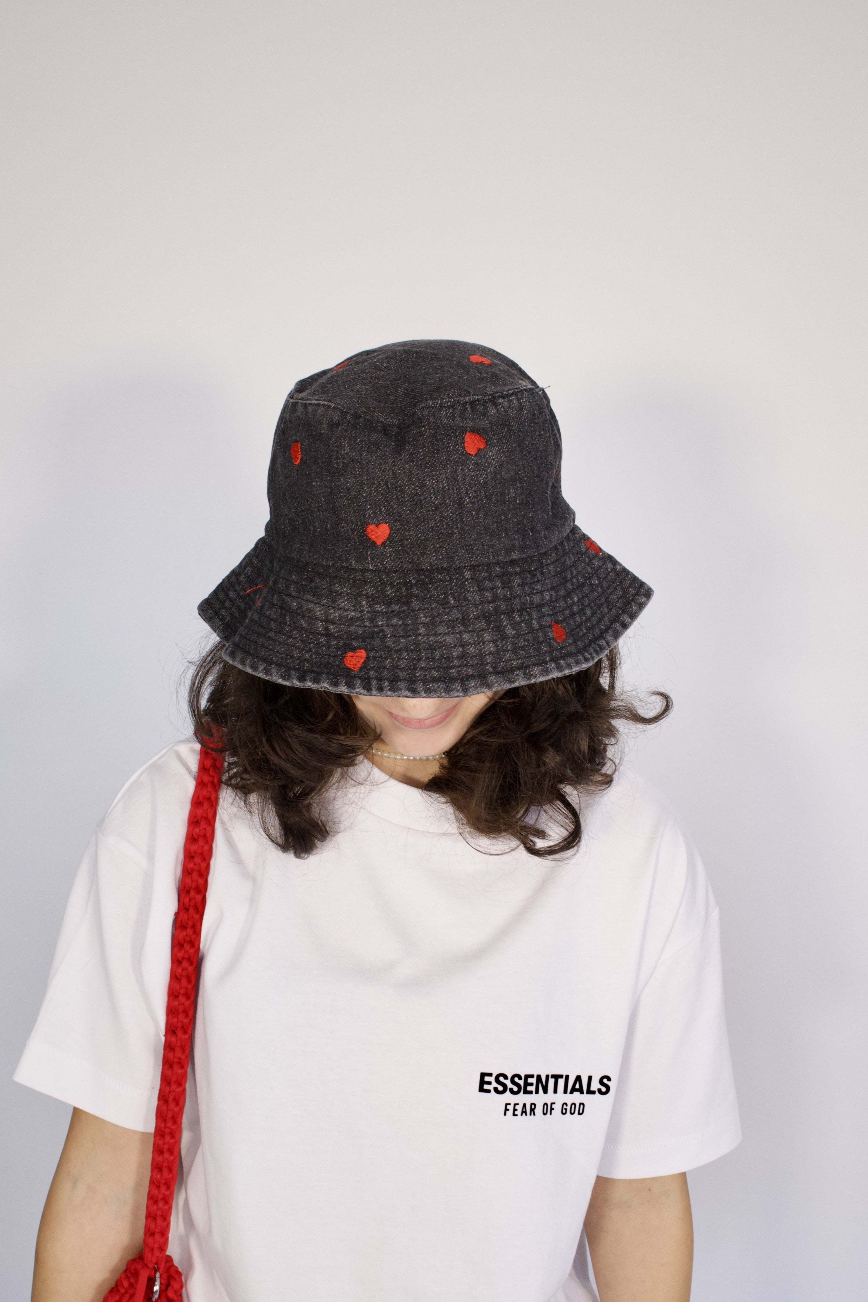 Bucket Hat srdíčka - Čapkov.cz klobouček-Hat-Capkov-Capkov