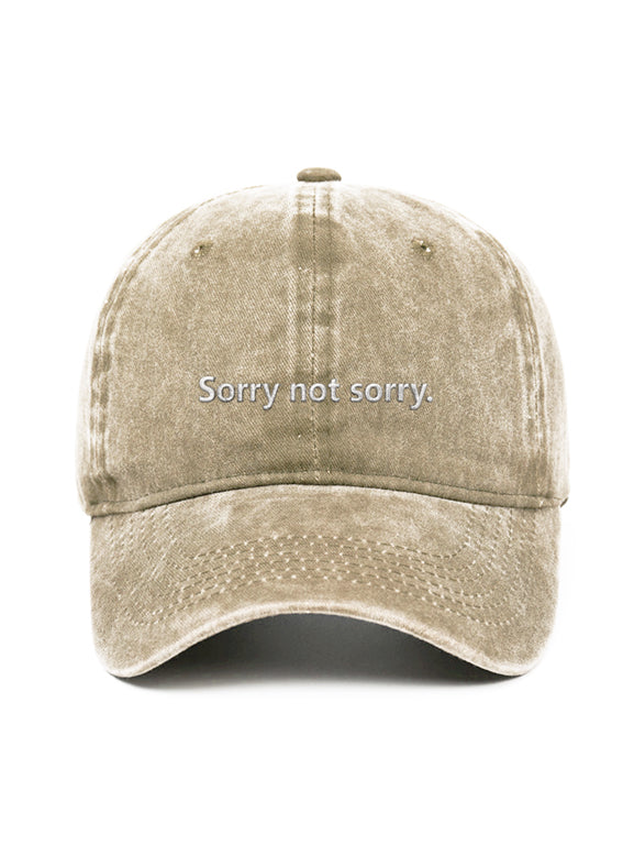 Sorry not sorry. - Čapkov.cz washed kšiltovka-Hat-Capkov-Capkov