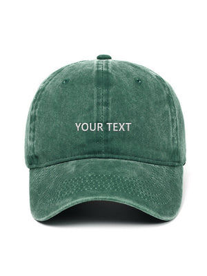 ✂️ Vlastní design čapky TEXTOVÝ - Čapkov.cz washed kšiltovka-Hat-Capkov-Capkov