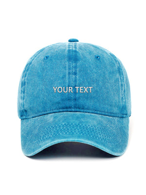 ✂️ Vlastní design čapky TEXTOVÝ - Čapkov.cz washed kšiltovka-Hat-Capkov-Capkov