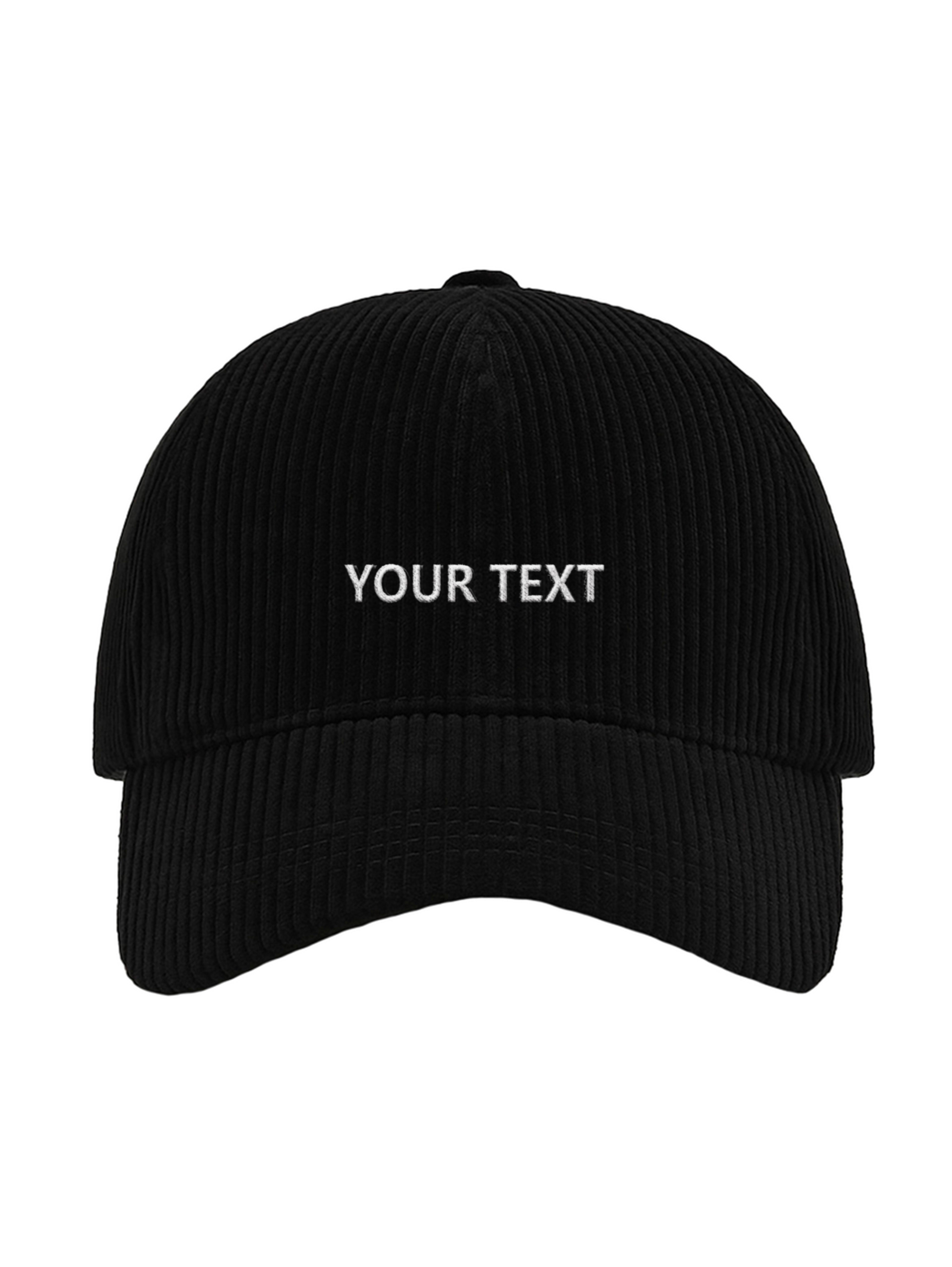 ✂️ Vlastní design čapky TEXTOVÝ - Čapkov.cz manšestrová kšiltovka-Hat-Capkov-Capkov