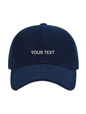 ✂️ Vlastní design čapky TEXTOVÝ - Čapkov.cz manšestrová kšiltovka-Hat-Capkov-Capkov