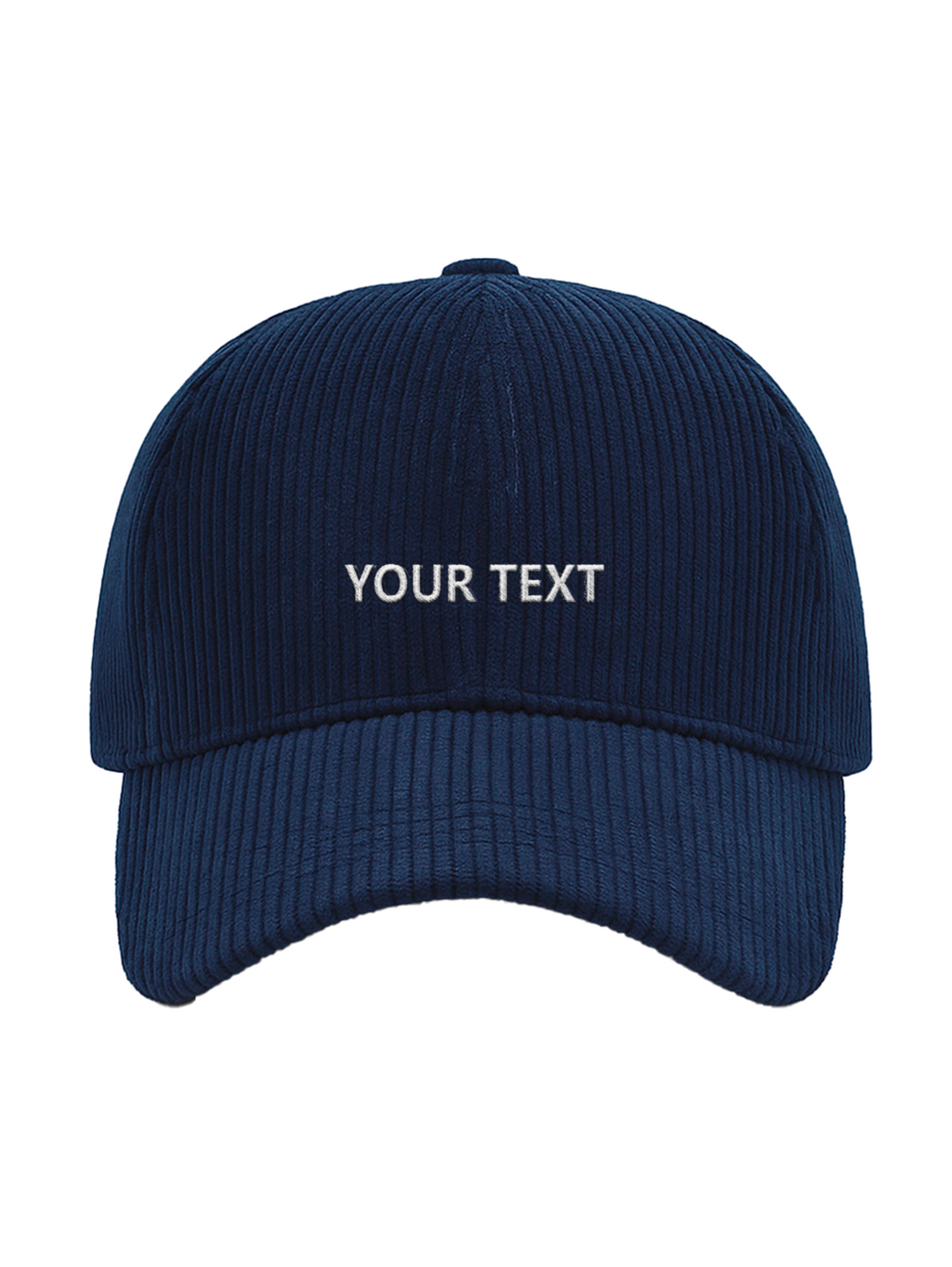 ✂️ Vlastní design čapky TEXTOVÝ - Čapkov.cz manšestrová kšiltovka-Hat-Capkov-Capkov