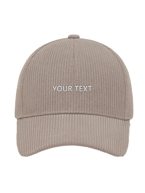 ✂️ Vlastní design čapky TEXTOVÝ - Čapkov.cz manšestrová kšiltovka-Hat-Capkov-Capkov