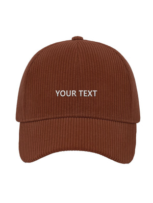 ✂️ Vlastní design čapky TEXTOVÝ - Čapkov.cz manšestrová kšiltovka-Hat-Capkov-Capkov