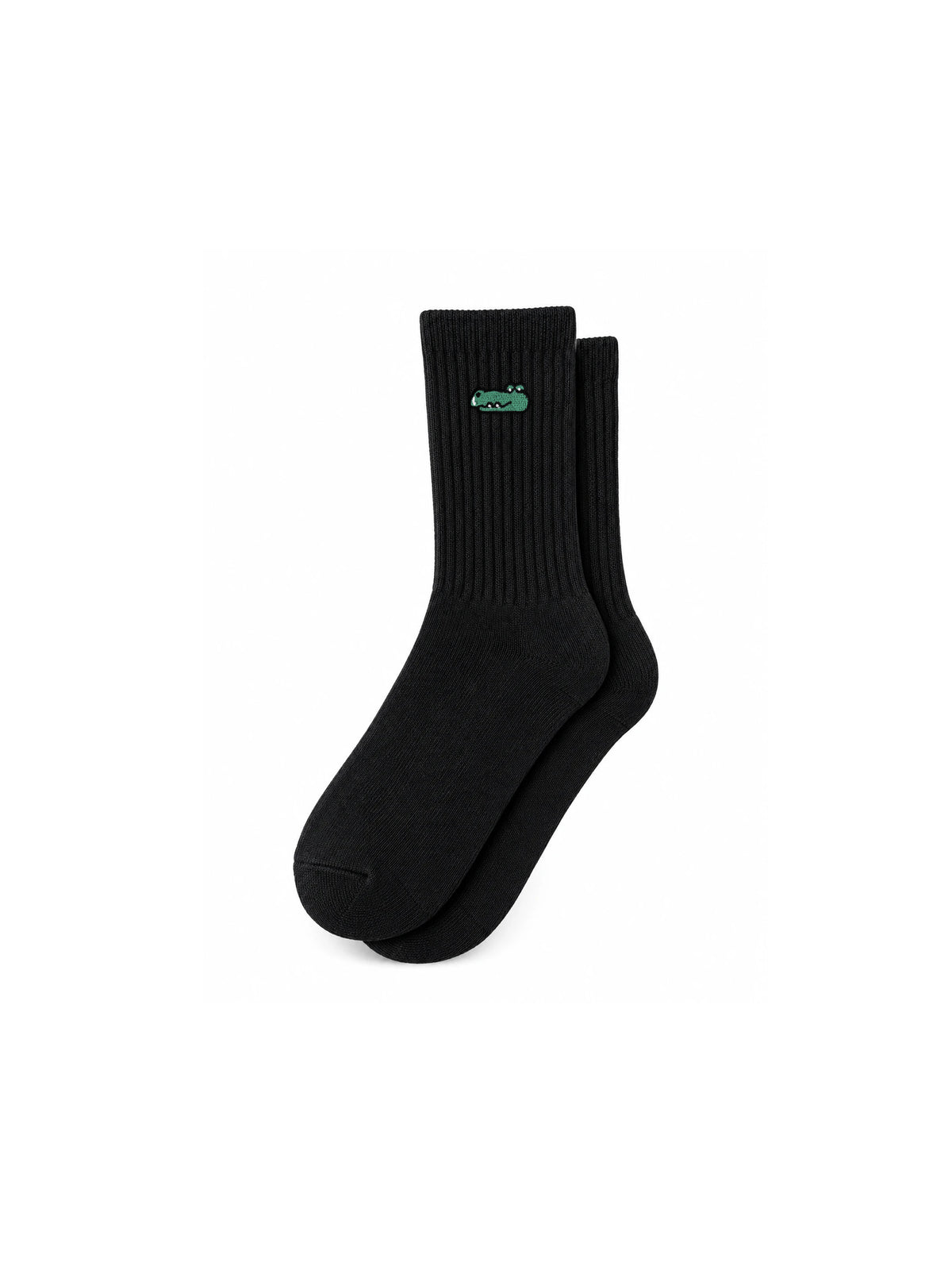 Capkov Embroidery Socks Crocodile – Černá