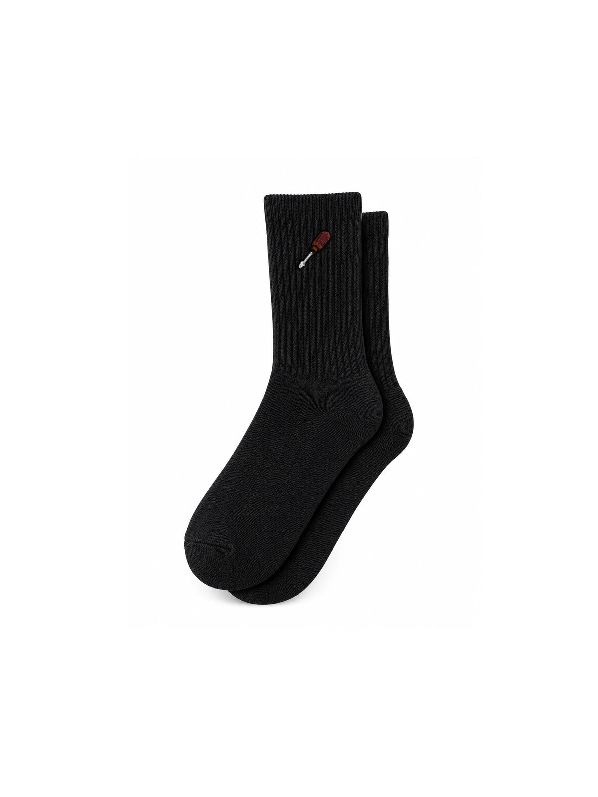 Capkov Embroidery Socks Screwdriver – Černá