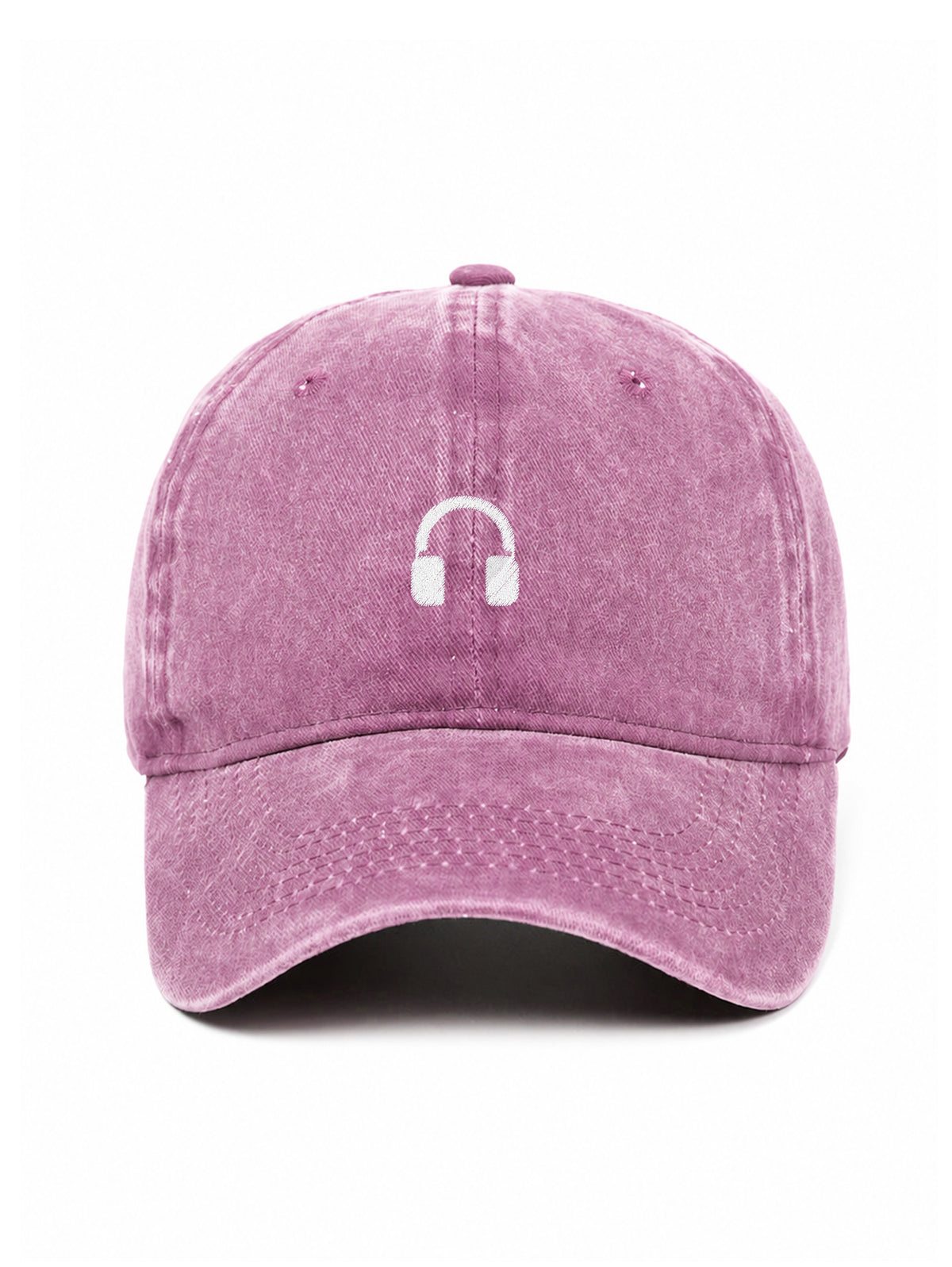 HEADPHONES - Čapkov.cz washed kšiltovka – washed mauve