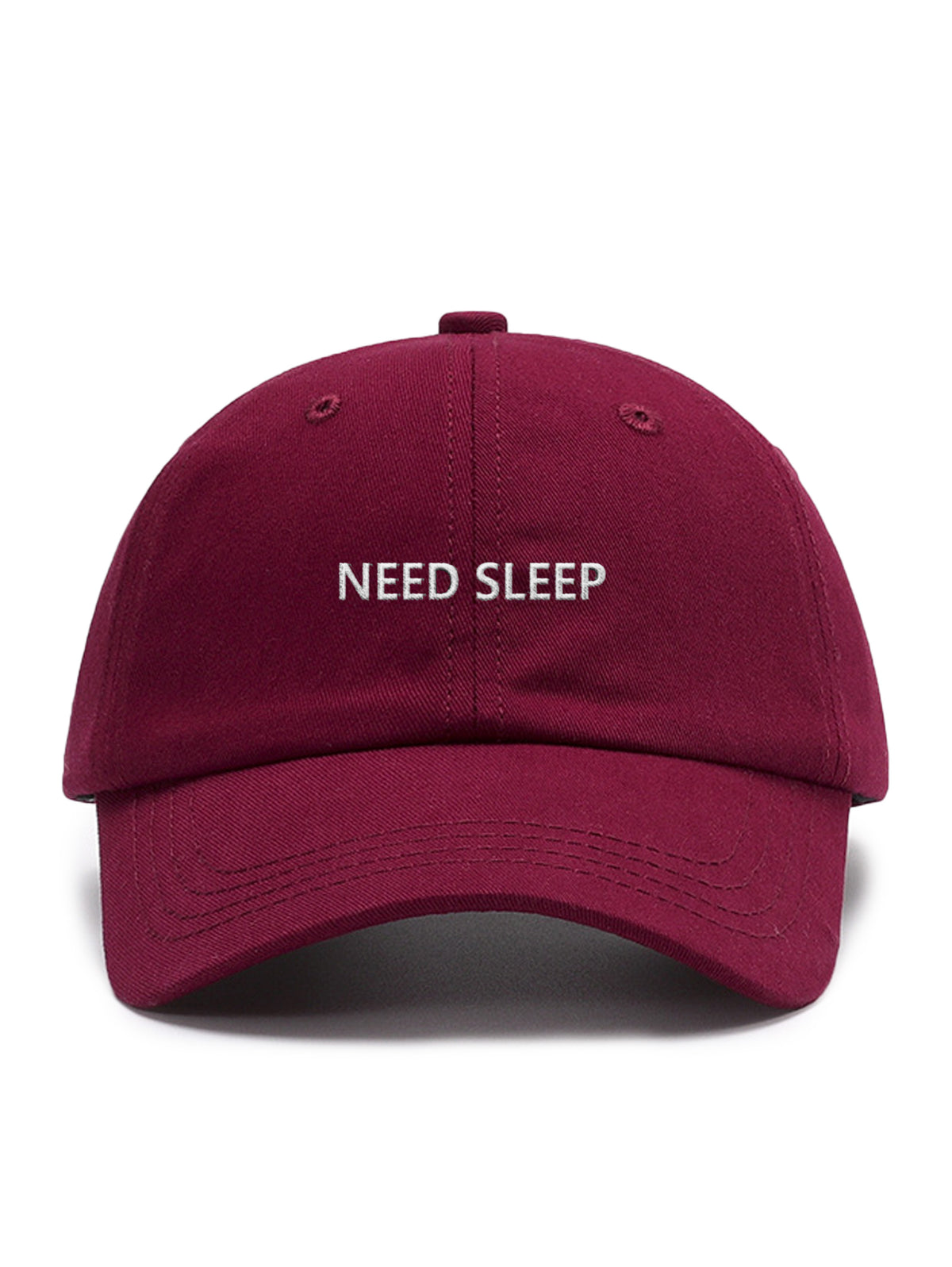 NEED SLEEP – kšiltovka, Vínová – fotka 8 z 14