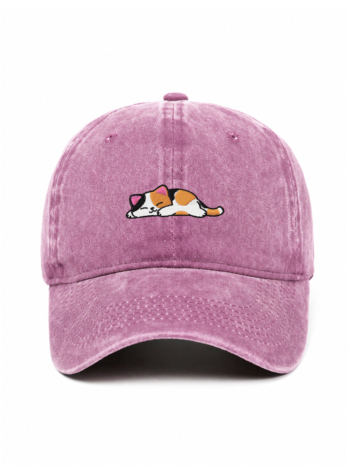 SLEEPY CAT - Čapkov.cz washed kšiltovka – Washed Mauve