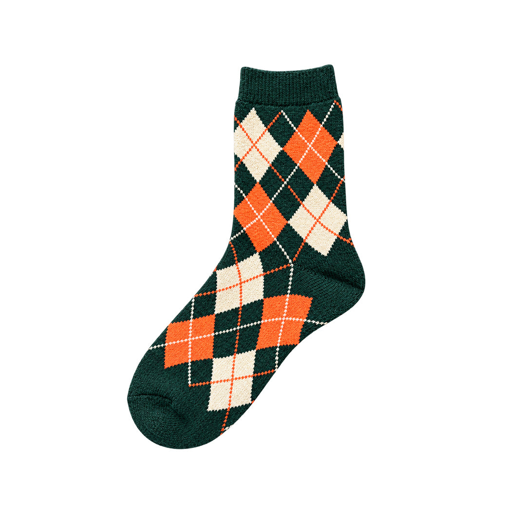 Capkov Winter Socks Argyle, Zelená – fotka 5 z 5