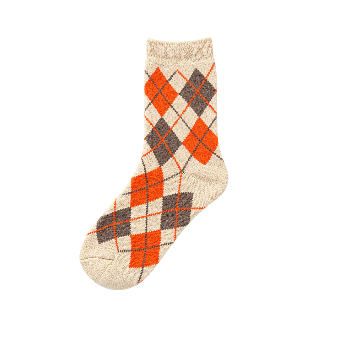 Capkov Winter Socks Argyle, Béžová – fotka 4 z 5