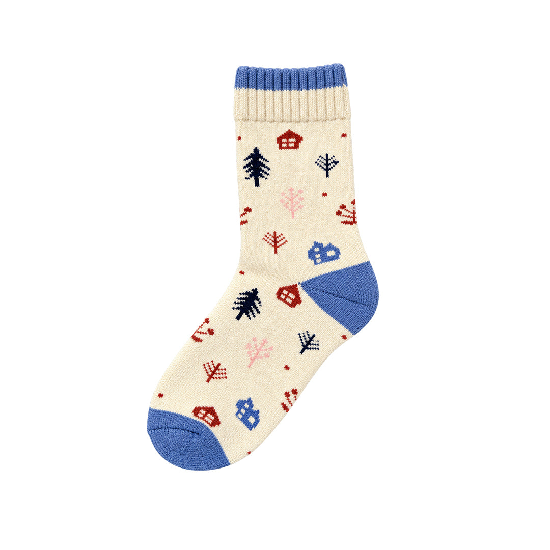 Capkov Winter Socks Forest, Béžová – fotka 4 z 5