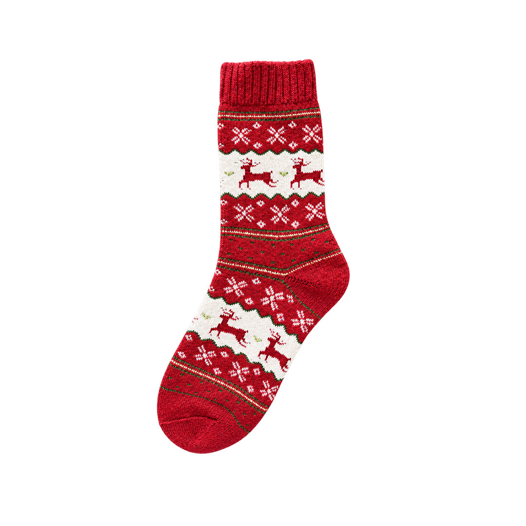 Capkov Winter Socks Reindeer, Červená – fotka 2 z 5
